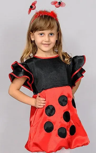 Карнавальний костюм Жук Сонечко для дівчинки р.116-128