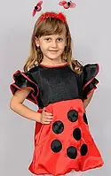 Карнавальний костюм Жук Сонечко для дівчинки р.116-128