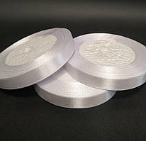 Стрічка атласна 1 см/32м, колір білий (3001)