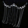 Подовжена прикраса Тіара на обличчя "Arabian Night" — срібляста No 114 Aushal Jewellery, фото 6