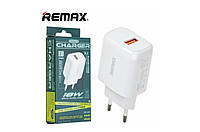 Блок живлення Remax RP-U38 / Швидка зарядка Quick Charge 3.0 18 Ват / Білий