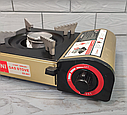 Портативна газова пальник Mini Gas Stove ZX-001 (R86813). Туристична газова плита, фото 4