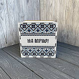 Скарбничка для грошей "На Мрію" 365 днів, з принтом, 20*20*16 см, фото 3