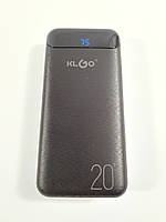 Зовнішній акумулятор Power bank 20000mAh KLGO KP-89 Чорний