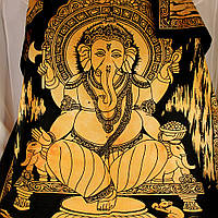 Панно на ткани - картина с изображением Ганеши (116х80 см) декоративные аксессуары привлекает благополучие