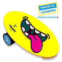 Балансборд InGwest Баланс борд Tongue (Balance Board Training System) с прорезиненным роллером