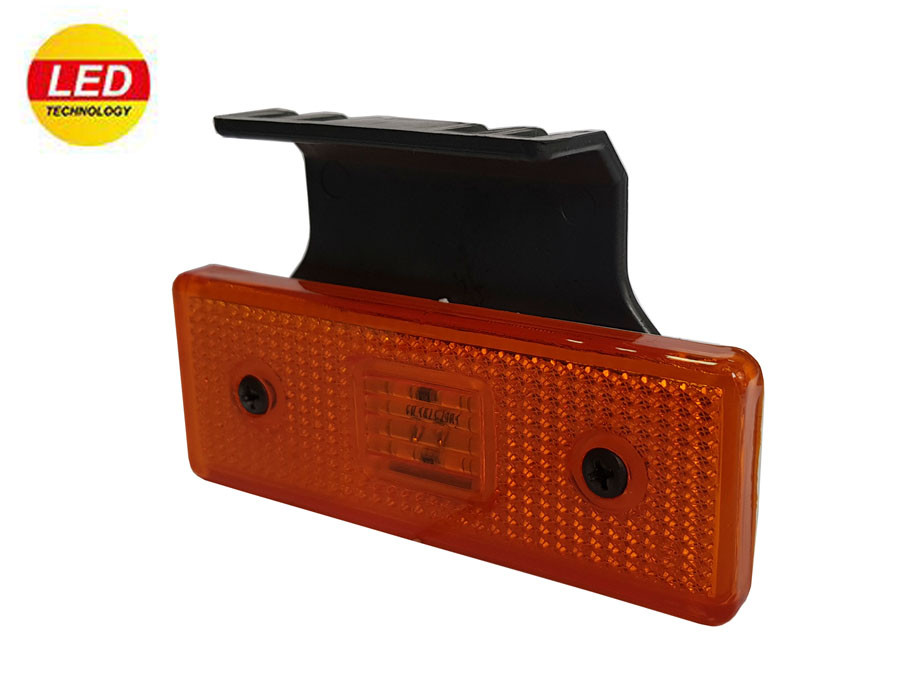 Ліхтар габаритний жовтий 4LED (12-24v)
