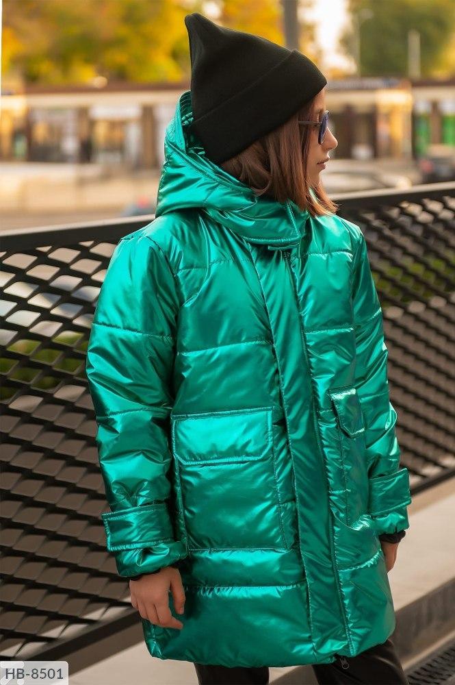 Зимова дитяча підліткова тепла куртка на силіконі 140-170 розміри