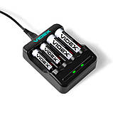 Заряджання Videx VCH-N401 для акумуляторів AA/AAA/, фото 6