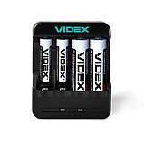 Заряджання Videx VCH-N401 для акумуляторів AA/AAA/, фото 5