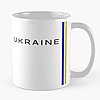 Чашка з патріотичним принтом "PEACE + прапор України" керамічна, об'єм 330 мл, фото 3