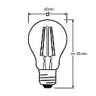 LED-лампа OSRAM Value Classic Filament A60 7 W E27 2700 K 220-240 V (4058075819658), фото 4