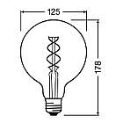LED лампа OSRAM Vintage 1906 Filament G125 5W E27 2000K 220-240V (4058075092136), фото 5
