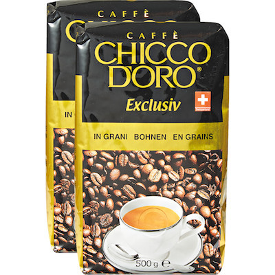 ОРИГІНАЛ! Кава в зернах Chicco D'oro Exclusiv 500г, 90/10 Швейцарія