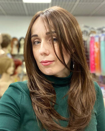 Довгі перуки Whiskey Lace із проділом на сітці, термоволосся