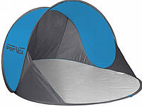Пляжний тент, палатка пляжная для отдыха на пляже SportVida 190 x 120 см, цвет синий-голубой
