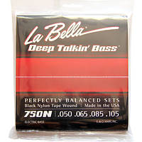 Струны La Bella Black Nylon Tape Wound Bass 750N Light 50-105