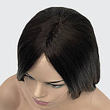 Довга перука з проділом на сітці Whiskey Lace колір темний горіх, фото 4