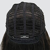 Довга перука з проділом на сітці Whiskey Lace колір темний горіх, фото 6