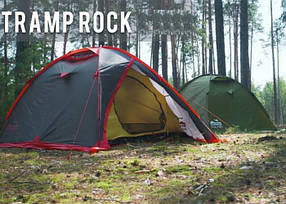 Туристична палата Tramp Rock 3 (V2; 3-х місцева. Експедиційна палатка Трамп TRT-028-grey, Original
