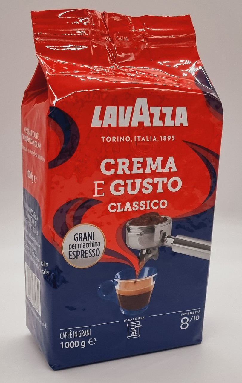 Кава в зернах "Lavazza Crema e Gusto" 1 кг Італія