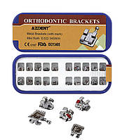 Металеві брекети Azdent, Mini, Roth 0.22, hooks 3-4-5, 20 шт.