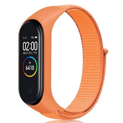 Ремешок Nylon Style BeCover для Xiaomi Mi Band 7 Orange (707665), фото 1