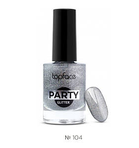 Глітерний лак для нігтів TopFace Party Glitter - тон 104 (9 мл)