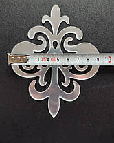 Акрилові дзеркальні наклейки Орнамент 12 х 9,5 см 10 шт набор Б153, фото 3