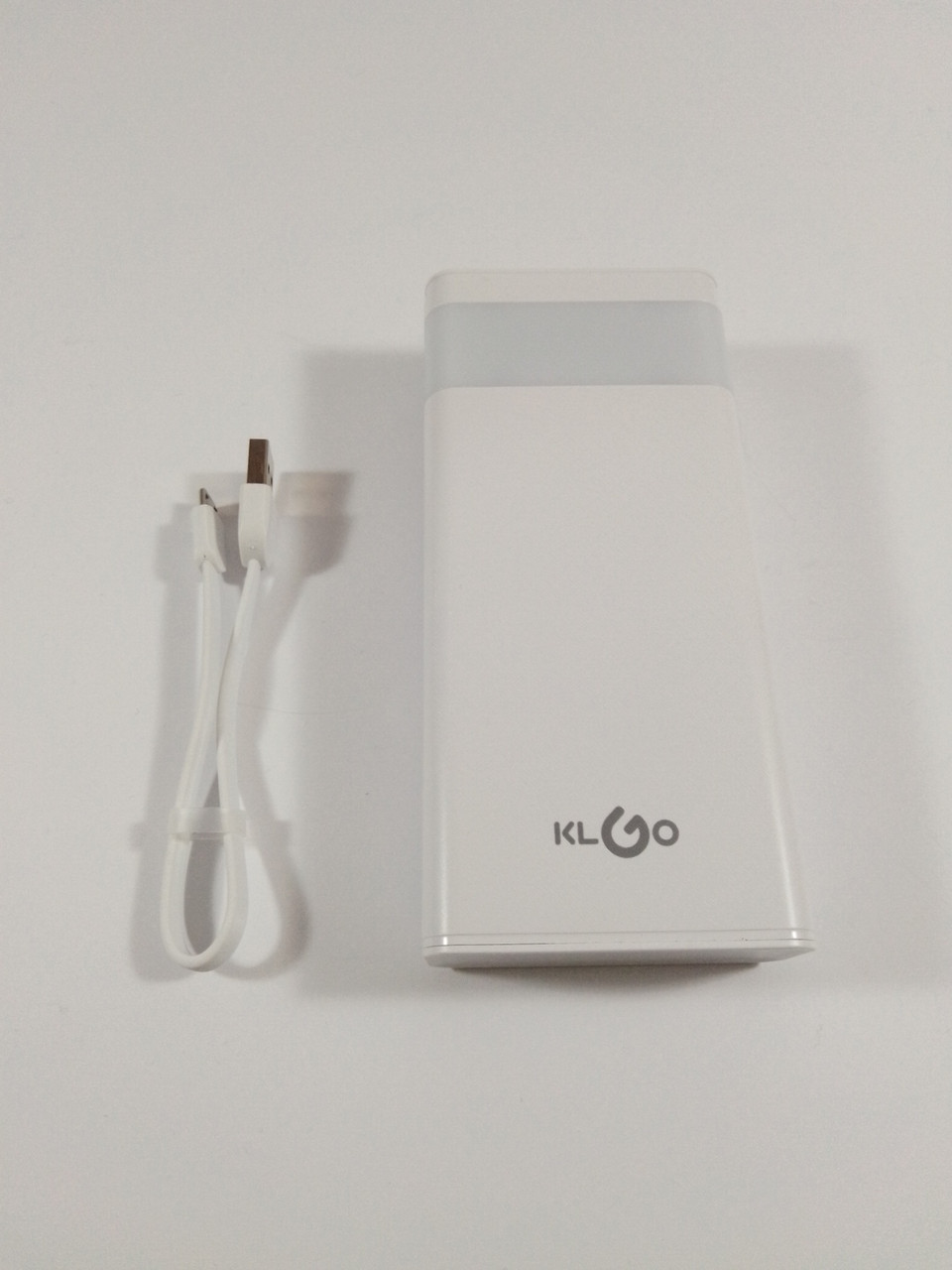 Зовнішній акумулятор Power bank 20000 mAh KLGO KP-77 Білий
