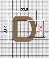 Перетяжка півкільце A.FP-2213-20-кайот-А5