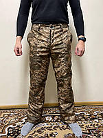 Зимние тактические водоотталкивающие брюки Военные форменные штаны 50 размер на синтипоне флисе пиксель ВСУ NA