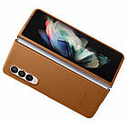 Оригінальний чохол Samsung Leather Cover Brown для Galaxy Fold 3, фото 5