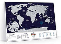 Настольная игра 1DEA.me Скретч карта мира Travel Map Holiday World в раме (13022-1)