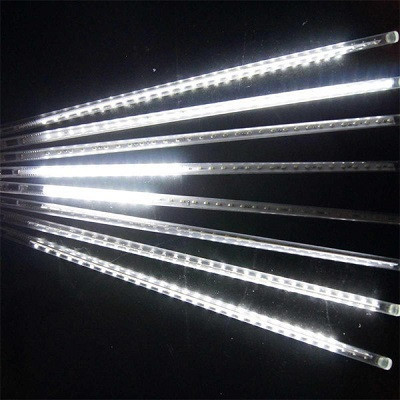 Гирлянда Led светодиодная Тающие сосульки Метеоритный дождь на 192 диодов белая 4.1 м 25173 -E