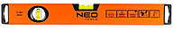 Neo Tools Рівень алюмінієвий, 40 см, 2 капсули, фрезерований