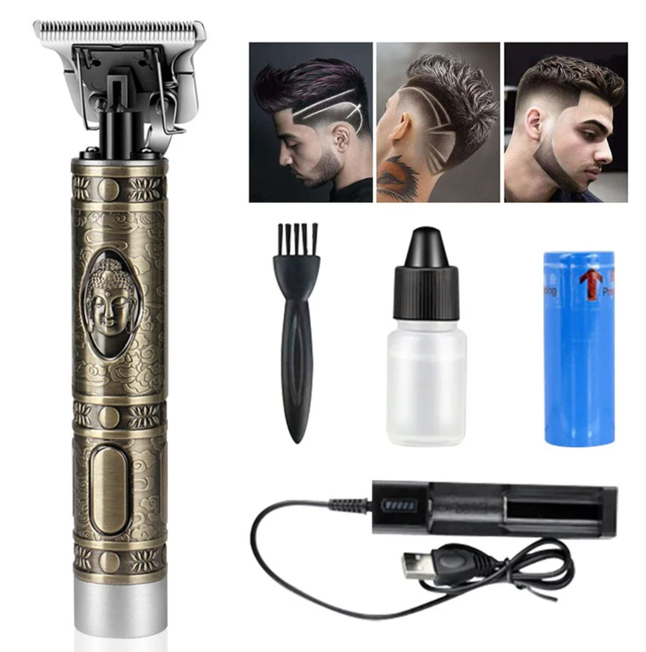 Тример для стрижки бороди і волосся VGR T9 акумуляторний, фото 1