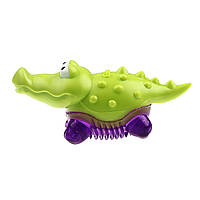 Игрушка для собак Крокодильчик с пищалкой GiGwi Suppa Puppa, резина, 9 см