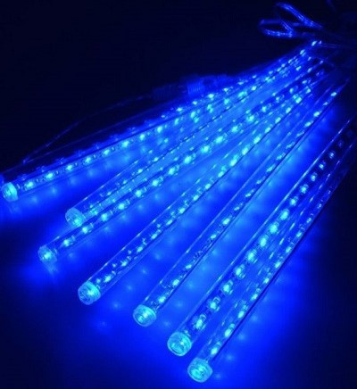 Гірлянда Led світлодіодна Тануть бурульки Метеоритний дощ на 240 Led електрична синя 3,5 м 25172 -E, фото 1