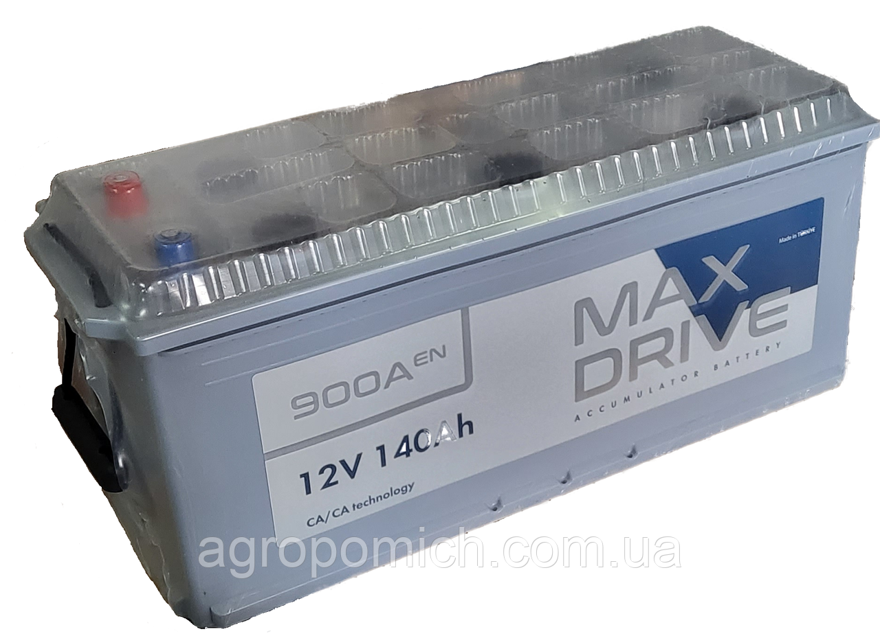 Акумулятор автомобільний 140Аг MAX DRIVE MF (+/-) EN900 513х189х214