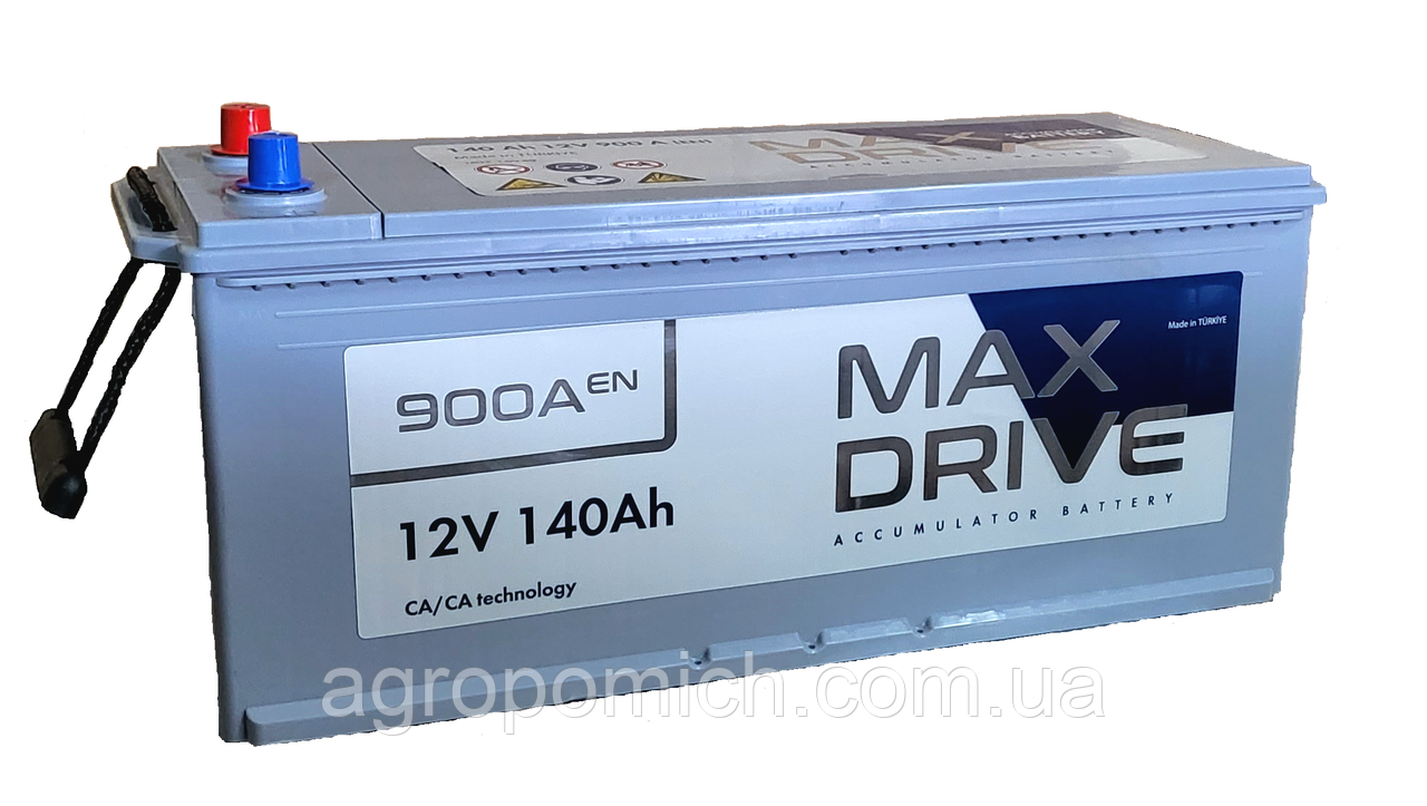 Акумулятор автомобільний 140Аг MAX DRIVE SMF (+/-) EN900 513х189х214