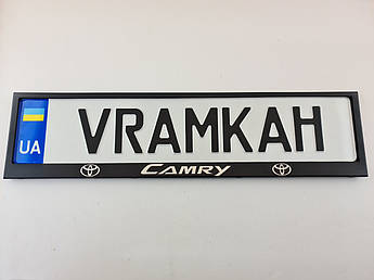 Номерна рамка для авто Toyota Camry black