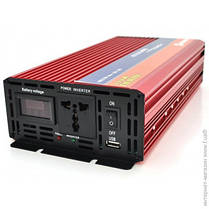 Автономний інвертор Powerone Plus MAXX-4000W, 12/220V модифікована синусоїда LED-дисплей, USB, клеми, фото 5