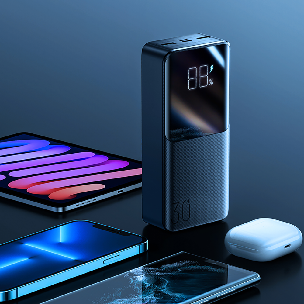Мощный повербанк с быстрой зарядкой 30000mAh 22.5W JoyRoom power bank ...