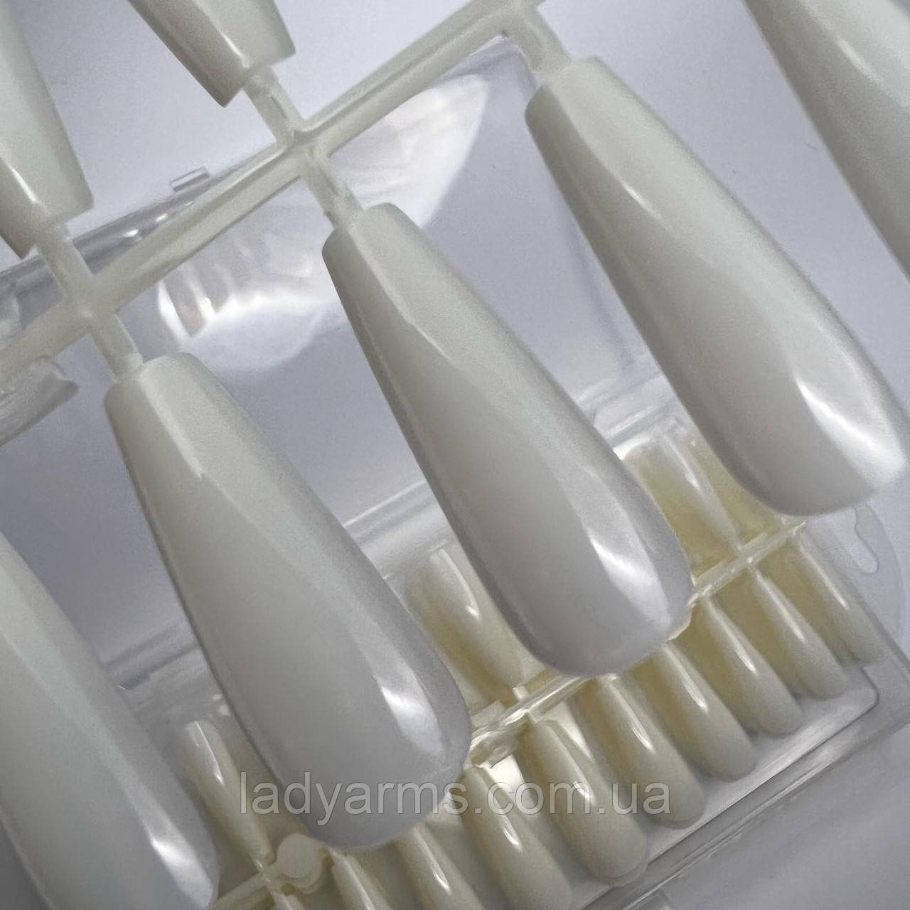 Гелеві тіпси 240 шт №7 Балерина Молочні