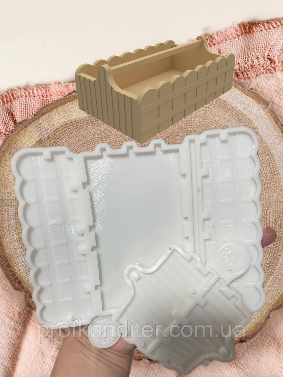 Авторський силіконовий Молд-конструктор для шоколаду "Ящик", фото 1
