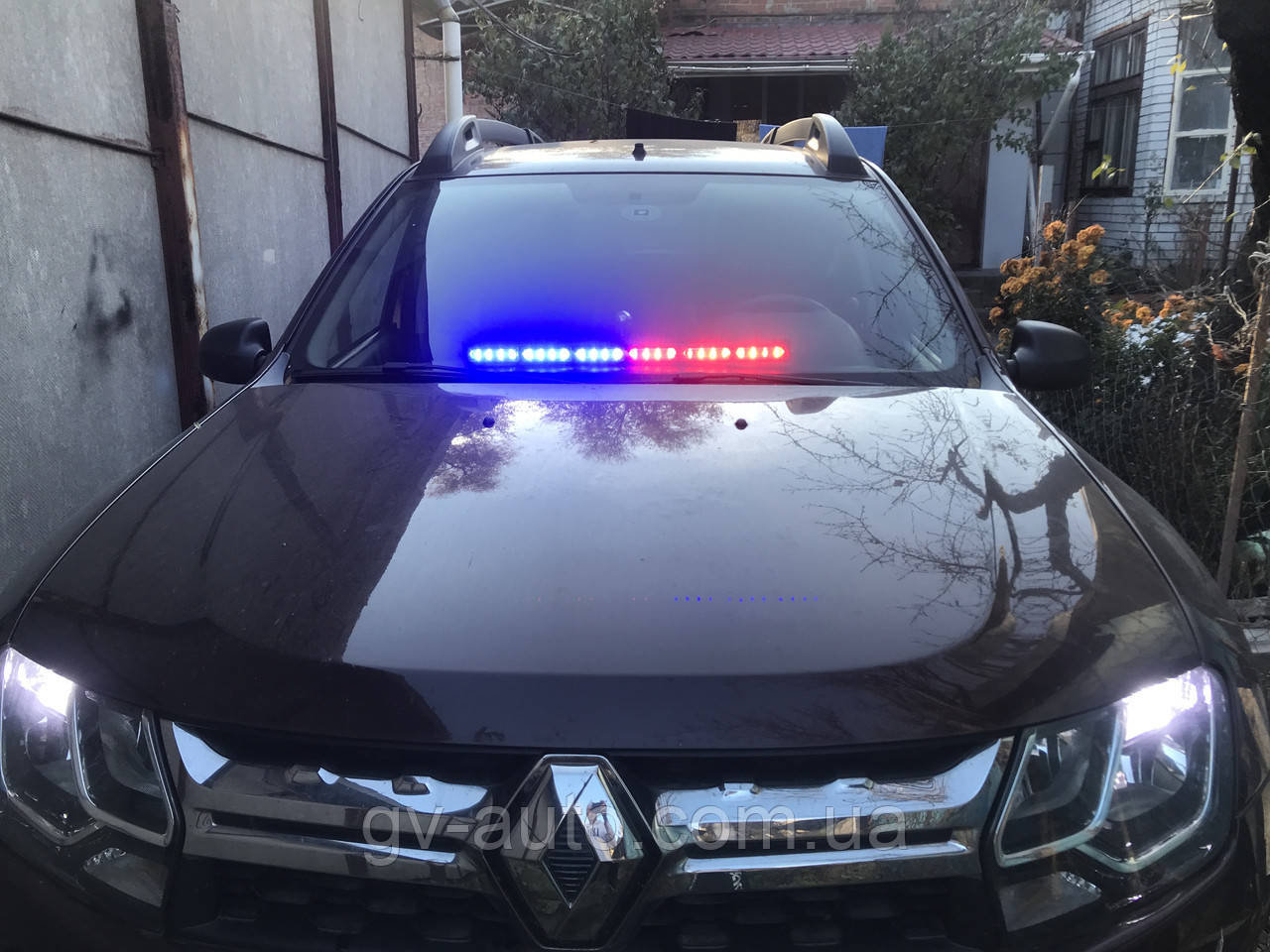 Стробоскоп внутрішньосалонний  LED 315-6. 12В.-72 Вт. Червоно - синій у прикурювач., фото 1