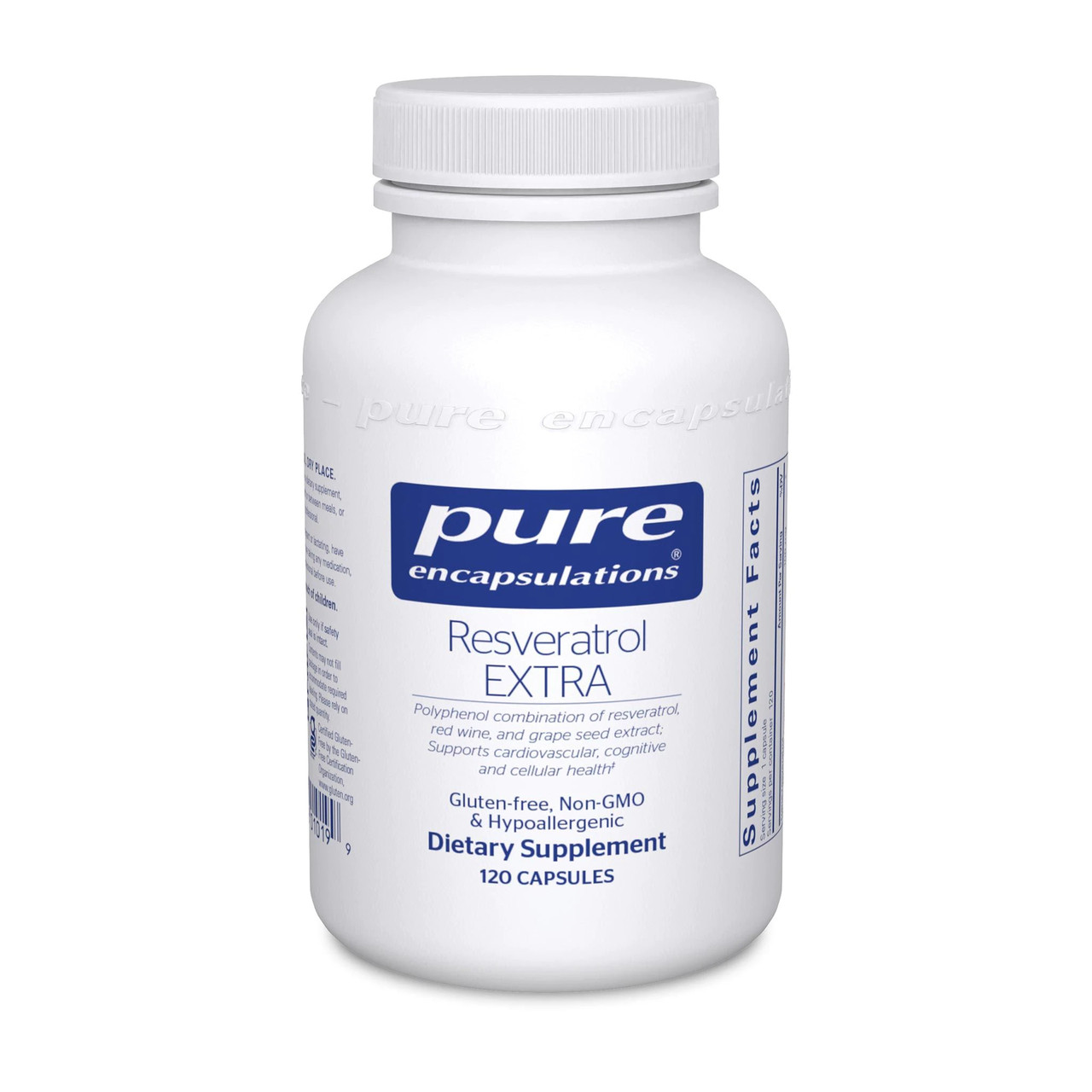 Ресвератрол Екстра, Resveratrol EXTRA, Pure Encapsulations, 120 капсул BX054