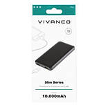 Повербанк Vivanco Powerbank Slim Series 10.000 mAh / 37Wh, Колір: Black, фото 2