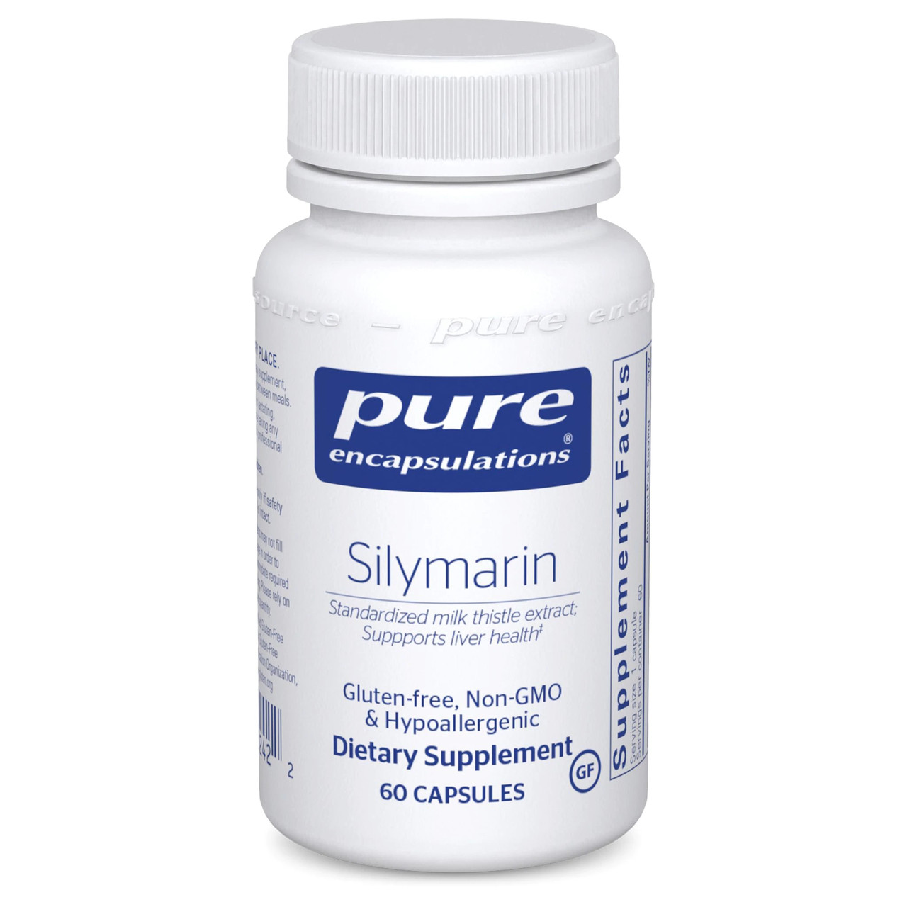 Pure Encapsulations Silymarin (Milk Thistle Extract) / Розторопша для підтримки печінки 60 капсул BX074